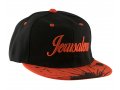 Baseball Cap with Jerusalem and Paint Splatter Design - Black & Red