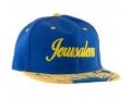 Baseball Cap with Jerusalem and Paint Splatter Design - Blue & Gold