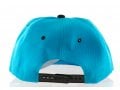 Baseball Cap with Jerusalem and Paint Splatter Design - Turquoise & Black