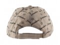 Baseball Cap with Jerusalem and Stars of David Design - Tan