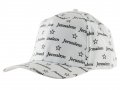 Baseball Cap with Jerusalem and Stars of David design - White