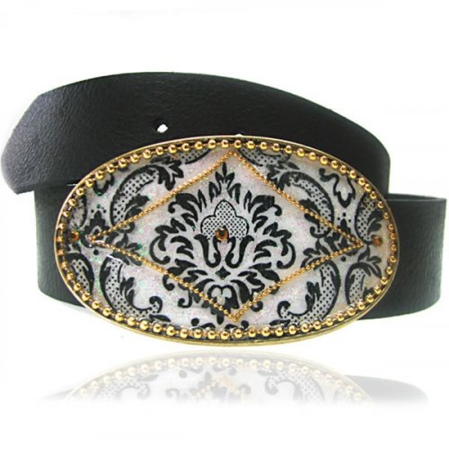 Belt with fleur de lys Buckle