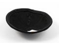 Black Cloth Kippah with Attached Clip