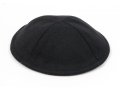 Black Cloth Kippah with Attached Clip