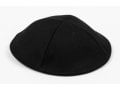 Black Cloth Kippah with Attached Clip