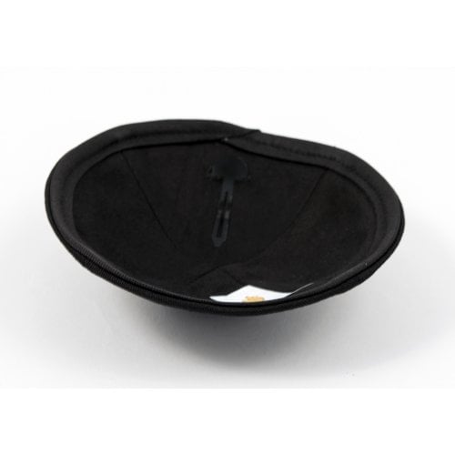 Black Cloth Kippah with Attached Clip