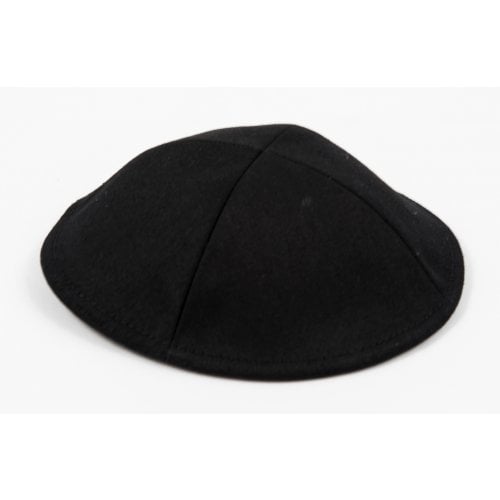 Black Cloth Kippah with Attached Clip