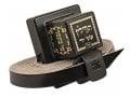 Black Leather Magnetic Tefillin Hand Strap Holder