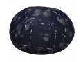 Blue Denim with Print Design Fabric Kippah Yarmulke