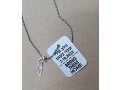 Bring Them Home Aluminum Necklace with Sterling Silver Outline of Israel