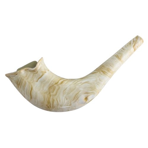 Children's Natural Color Plastic Shofar - Large