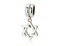 Classic Dangling Silver Star of David Charm