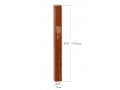 Classic Dark Brown Wood Mezuzah