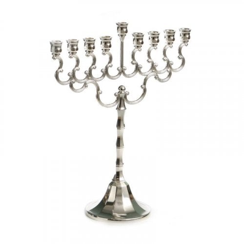 Classic Silver Plated Menorah Hanukia