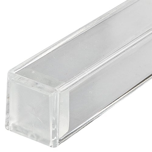 Clear Plastic Mezuzah Case, Light Silver Speckles  Option: 10 or 12 cm Scroll