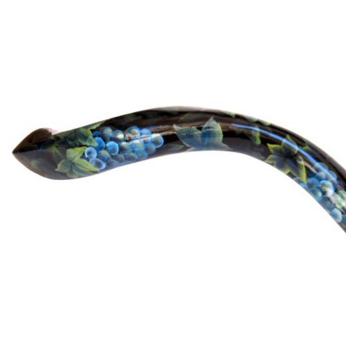 Collectors Hand Painted Yemenite Shofar - Grapevine