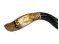 Collectors Hand Painted Yemenite Shofar - Ten Commandments