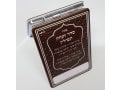 Compact Decorative Flip Open Mirror Case for Tefillin with Blessing