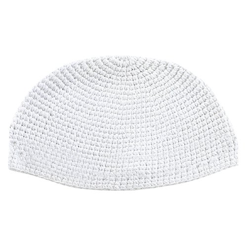 DMC White Frik Kippah