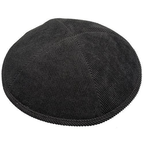 Dark Gray Corduroy Kippah