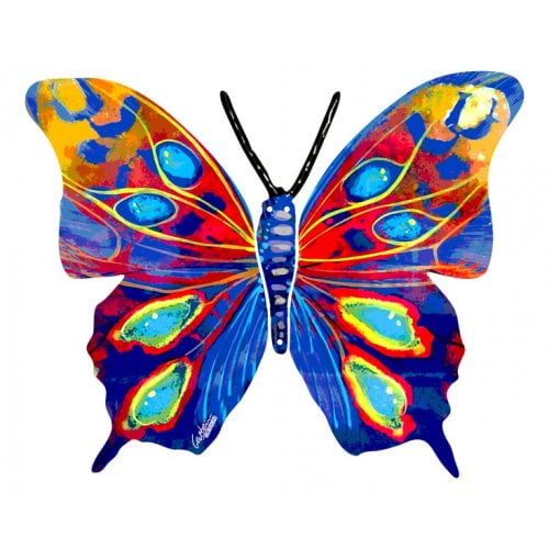 David Gerstein Double Sided Steel Wall Sculpture - Mira Butterfly