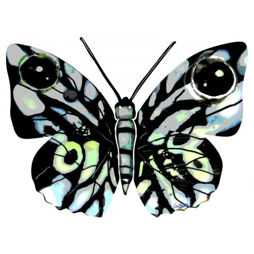 David Gerstein Double Sided Steel Wall Sculpture - Naomi Butterfly