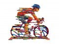 David Gerstein Free Standing Double Sided Bicycle Sculpture - Champion