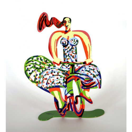 David Gerstein Free Standing Double Sided Bicycle Sculpture - Summer Rider