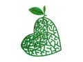 David Gerstein Free Standing Double Sided Heart Sculpture - Think Green