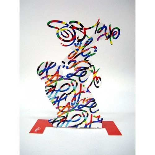 David Gerstein Free Standing Double Sided Music Sculpture - Trumpet Player