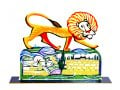 David Gerstein Free Standing Double Sided Sculpture - Ariel Lion protects Jerusalem