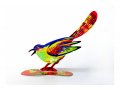 David Gerstein Free Standing Double Sided Steel Sculpture - Bird in Love