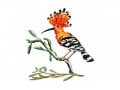 David Gerstein Free Standing Double Sided Steel Sculpture - Hoopoe Bird