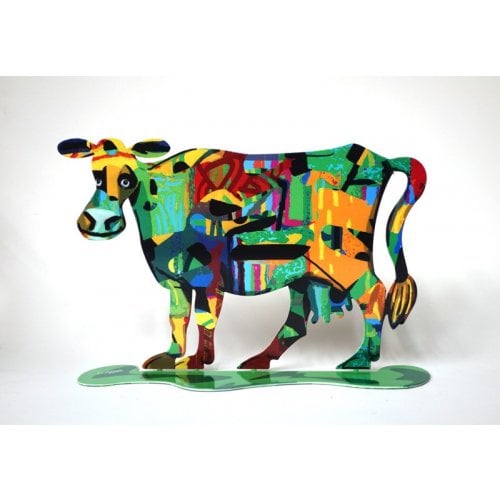 David Gerstein Free Standing Double Sided Steel Sculpture - Medina Cow