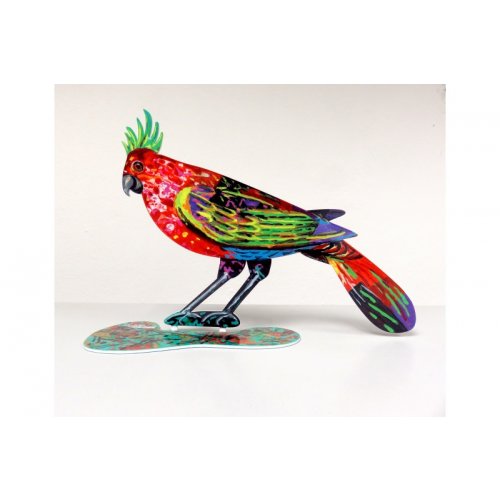 David Gerstein Free Standing Double Sided Steel Sculpture - Stylish Bird