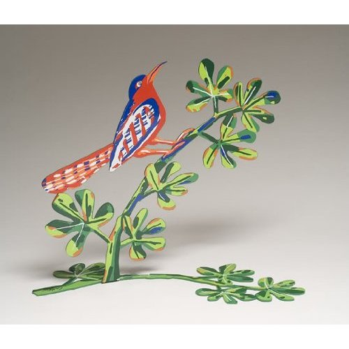 David Gerstein Free standing Double Sided Steel Sculpture - Song Bird