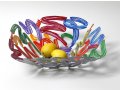 David Gerstein Laser Cut Fruit Bowl or Wall Decoration - Brush Strokes