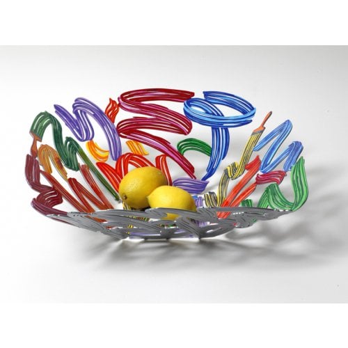 David Gerstein Laser Cut Fruit Bowl or Wall Decoration - Brush Strokes