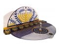 Dorit Judaica Chanukah Menorah with Detachable Dreidel - Menorah & Olive Branch