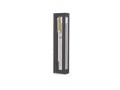 Dorit Judaica Clear Acrylic Mezuzah Case, Dark Gray Frame - Gold or Silver Shin