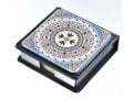 Dorit Judaica Decorative Memo Box  Pomegranate Mandala with Swarovski Stone