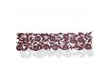 Dorit Judaica Felt Table Runner with Cutout Leafy Pomegranates - Maroon