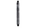 Dorit Judaica Square Tube Mezuzah Case with Knobs - Black and Gray Shapes