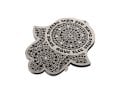 Dorit Judaica Wall Hamsa, Lace Flower Design with Blessing Words  Hebrew