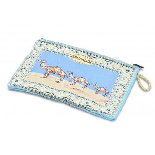 Embroidered Fabric Purse, Jerusalem Camel Design - Choice of Sizes