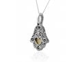 Ethnic Kabbalah Hamsa Necklace by HaAri