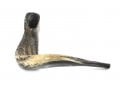 Extra Large Rams Horn Shofar with Dark Shades - Natural Finish