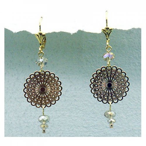 Filigree Snowflake Earrings by Edita