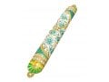 Gleaming Gold Enamel Mezuzah Case with Crystals, Floral Design - Choice of Colors