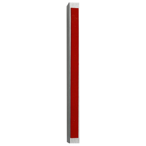 Glittering Silver Aluminum Mezuzah Case with Silver Shin - Choice of Lengths